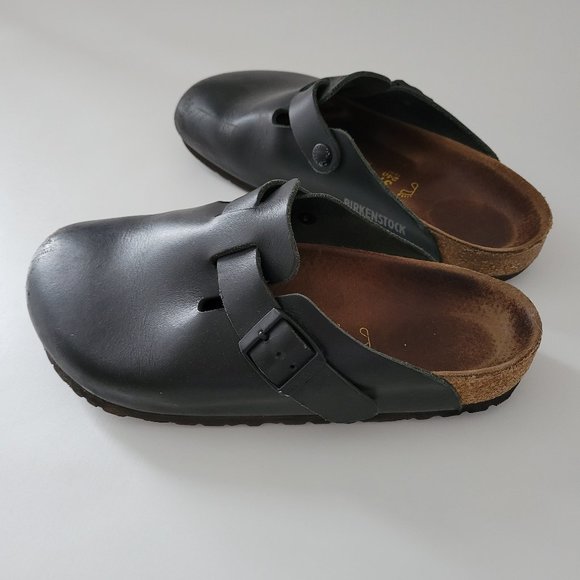 SOLD - Birkenstock leather boston clogs - Picture 1 of 4